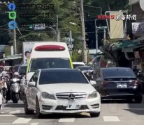 宾士等红灯未礼让救护车 台中警方要开罚了